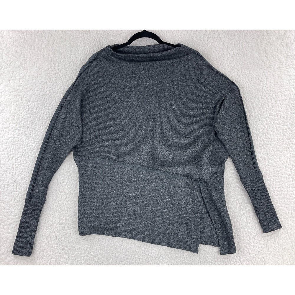 We the Free Londontown Thermal Shirt Womens XS Gray Ribbed Long Sleeve‎ Stretch
